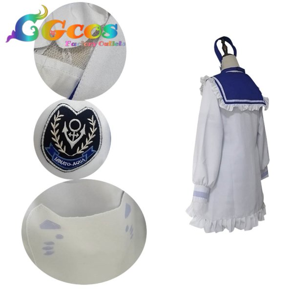 画像3: バーチャルYouTuber VTuber 湊あくあ コスプレ衣装 (3)