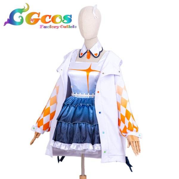 画像4: ラブライブ!スーパースター!! Liella! 始まりは君の空MV 結ヶ丘 澁谷かのん コスプレ衣装 (4)