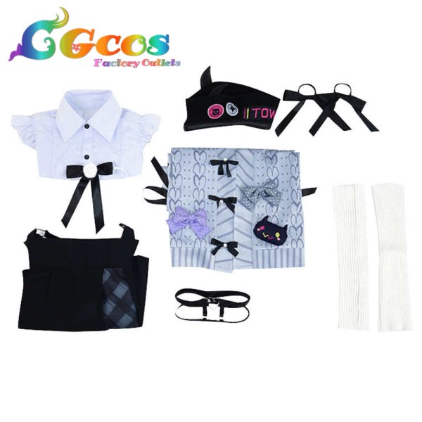 画像5: バーチャルYouTuber Vtuber 常闇トワ ガーリー系 コスプレ衣装 (5)