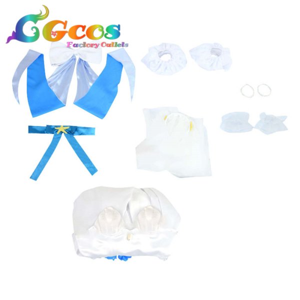 画像5: バーチャルYouTuber VTuber ガウル・グラ がうる・ぐら 花嫁 コスプレ衣装 (5)