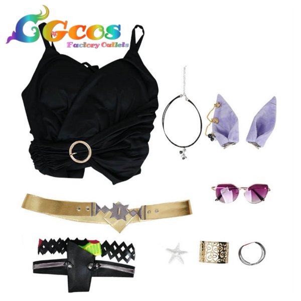 画像3: ウマ娘プリティーダービー 水着ゴールドシップ コスプレ衣装 (3)