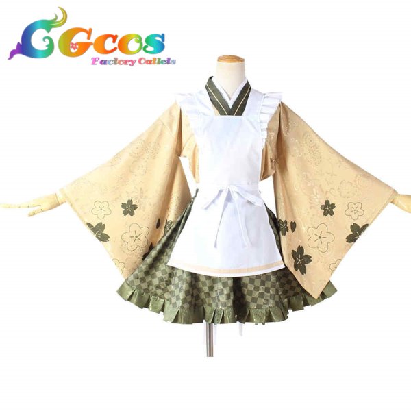 画像2: プロジェクトセカイ カラフルステージ! feat. 初音ミク カフェコラボ 東雲絵名 コスプレ衣装 (2)