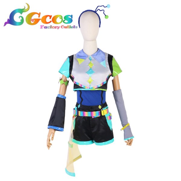 画像2: ラブライブ!スーパースター!! Liella! 若菜四季 ビタミンSUMMER! Vitamin SUMMER コスプレ衣装 (2)