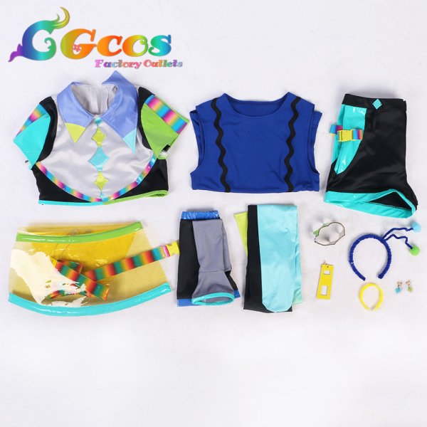 画像4: ラブライブ!スーパースター!! Liella! 若菜四季 ビタミンSUMMER! Vitamin SUMMER コスプレ衣装 (4)