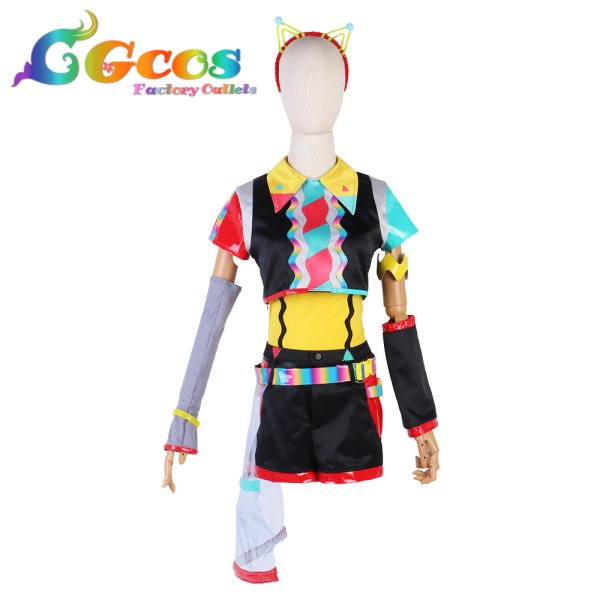 画像2: ラブライブ!スーパースター!! Liella! 米女メイ ビタミンSUMMER! Vitamin SUMMER コスプレ衣装 (2)