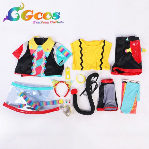 画像4: ラブライブ!スーパースター!! Liella! 米女メイ ビタミンSUMMER! Vitamin SUMMER コスプレ衣装 (4)