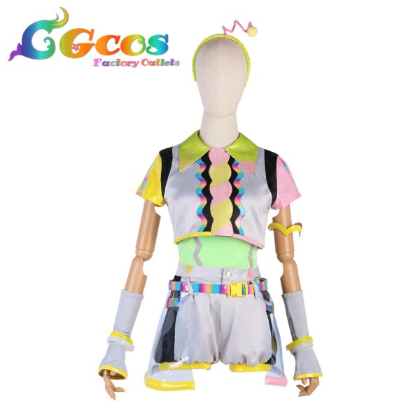 画像2: ラブライブ!スーパースター!! Liella! 桜小路きな子 ビタミンSUMMER! Vitamin SUMMER コスプレ衣装 (2)