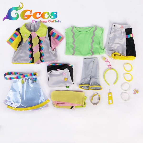 画像4: ラブライブ!スーパースター!! Liella! 桜小路きな子 ビタミンSUMMER! Vitamin SUMMER コスプレ衣装 (4)