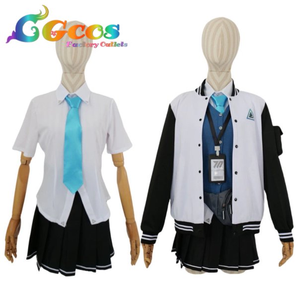 画像2: ブルーアーカイブ 各務チヒロ コスプレ衣装 (2)