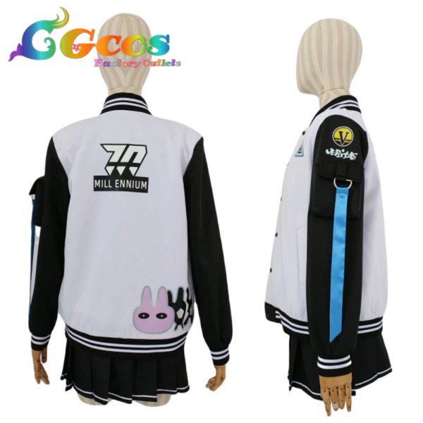 画像4: ブルーアーカイブ 各務チヒロ コスプレ衣装 (4)