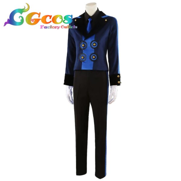 画像4: ペルソナ3　結城理　群青色　コスプレ衣装 (4)