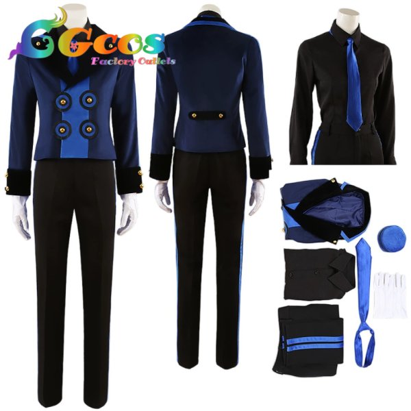 画像5: ペルソナ3　結城理　群青色　コスプレ衣装 (5)