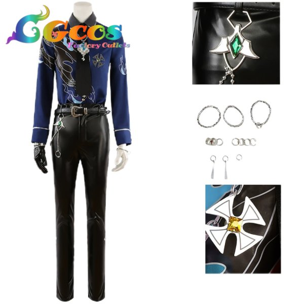 画像4: あんさんぶるスターズ！　クロススカウト・ドミナント／Chaotic　南雲鉄虎　乙狩アドニス　蓮巳敬人　コスプレ衣装 (4)