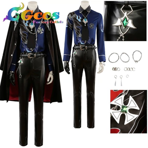 画像5: あんさんぶるスターズ！　クロススカウト・ドミナント／Chaotic　南雲鉄虎　乙狩アドニス　蓮巳敬人　コスプレ衣装 (5)