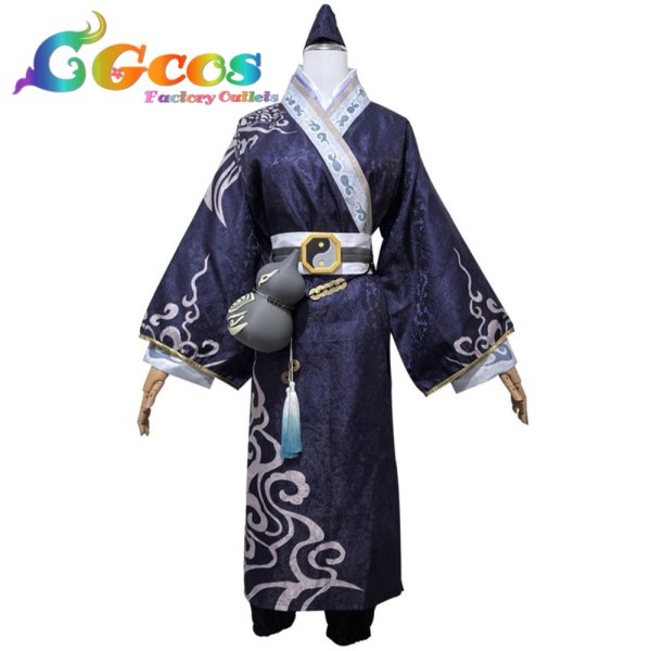 画像4: IdentityV 第五人格　白黒無常(謝必安)　陰陽司公　コスプレ衣装 (4)