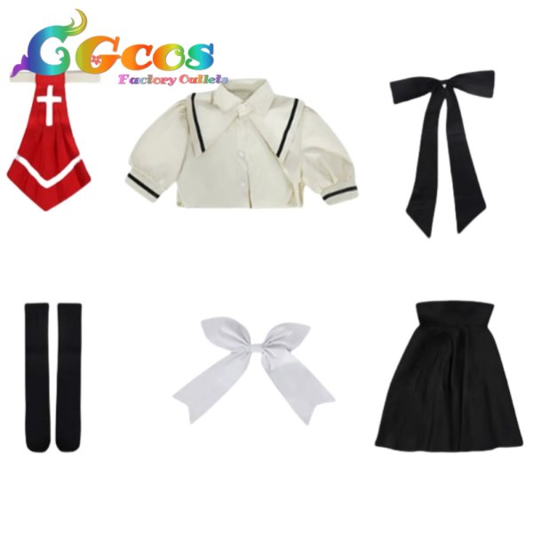 画像4: AIR　神尾観鈴　制服　コスプレ衣装 (4)