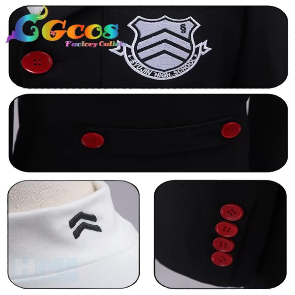 画像6: ペルソナ5 雨宮蓮 コスプレ衣装 (6)