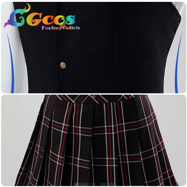 画像4: ペルソナ5　新島真　制服　コスプレ衣装 (4)