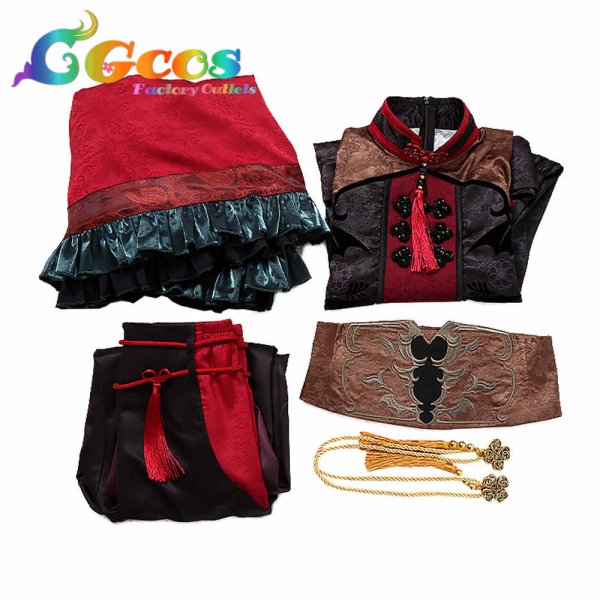 画像5: バーチャルYouTuber VTuber 葛葉(くずは) チャイナ服 コスプレ衣装 (5)