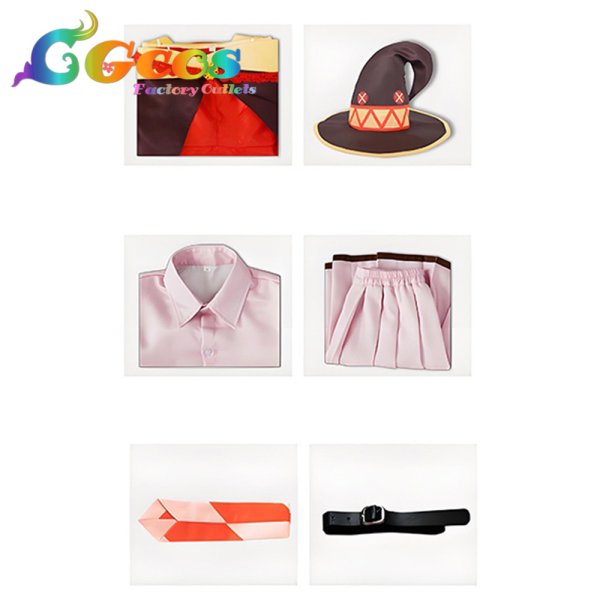 画像5: この素晴らしい世界に爆焔を! めぐみん コスプレ衣装 (5)