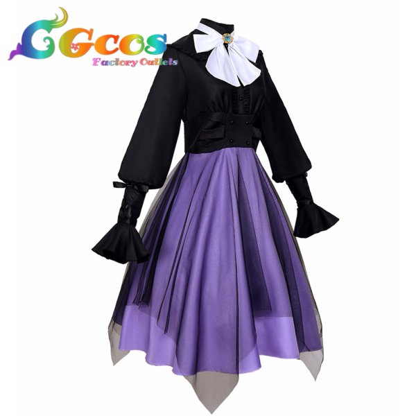 画像2: プロジェクトセカイ カラフルステージ! feat. 初音ミク 劇場版 壊れたセカイと歌えないミク 朝比奈まふゆ コスプレ衣装 (2)