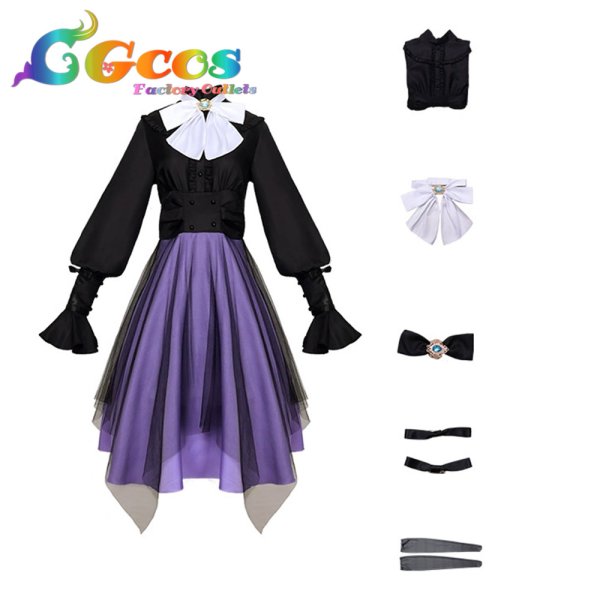 画像7: プロジェクトセカイ カラフルステージ! feat. 初音ミク 劇場版 壊れたセカイと歌えないミク 朝比奈まふゆ コスプレ衣装 (7)