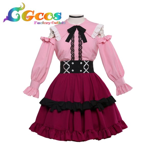 画像2: Re:ゼロから始める異世界生活 ガーリーコーデ レム ラム コスプレ衣装 (2)