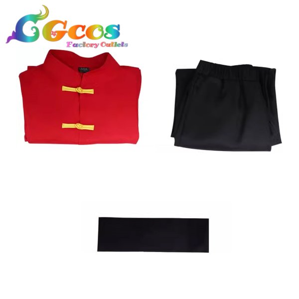 画像10: らんま1/2 早乙女乱馬 チャイナ服 コスプレ衣装 (10)