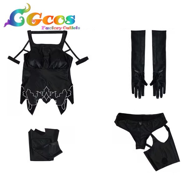 画像7: ニーア オートマタ ヨルハA型二号 コスプレ衣装 (7)