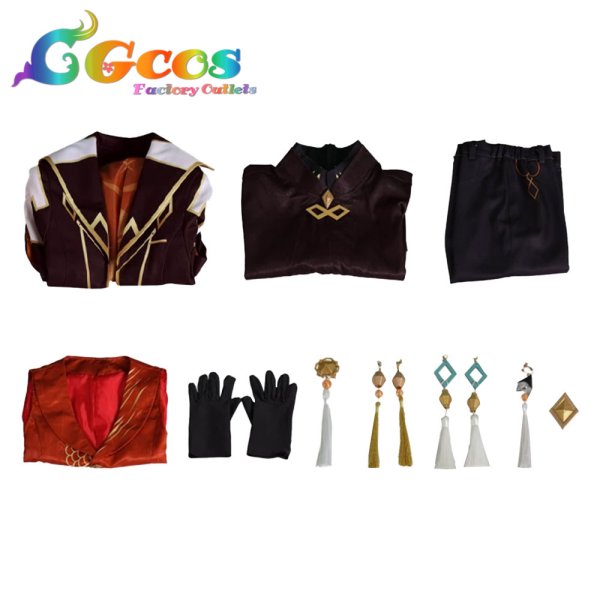 画像8: 原神(げんしん) 鍾離(しょうり) コンサート2023 コスプレ衣装 (8)