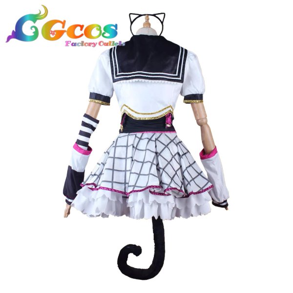 画像2: ラブライブ!虹ヶ咲学園スクールアイドル同好会 天王寺璃奈 ドキピポ??エモーション コスプレ衣装 (2)