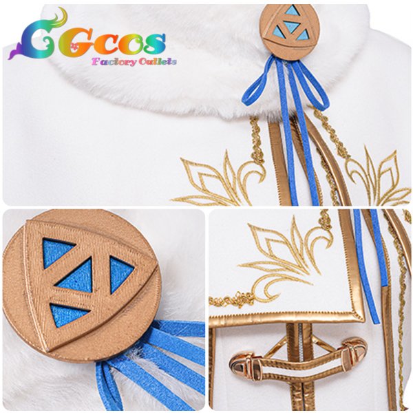 画像4: ゼルダの伝説 ゼルダ姫 冬服 コスプレ衣装 (4)