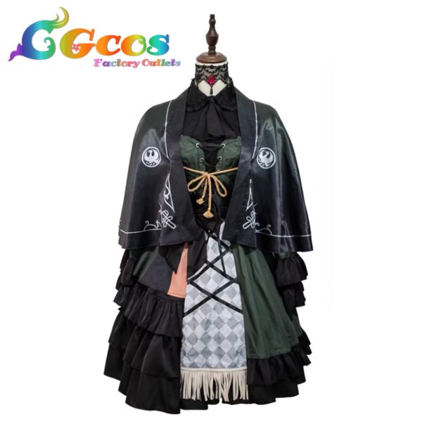 画像4: バーチャルYouTuber VTuber 儒烏風亭らでん 通常服 コスプレ衣装 (4)