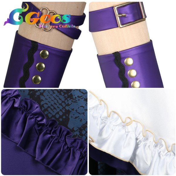 画像5: バーチャルYouTuber Vtuber Meloco Kyoran (狂蘭 メロコ) メイド服 コスプレ衣装 (5)