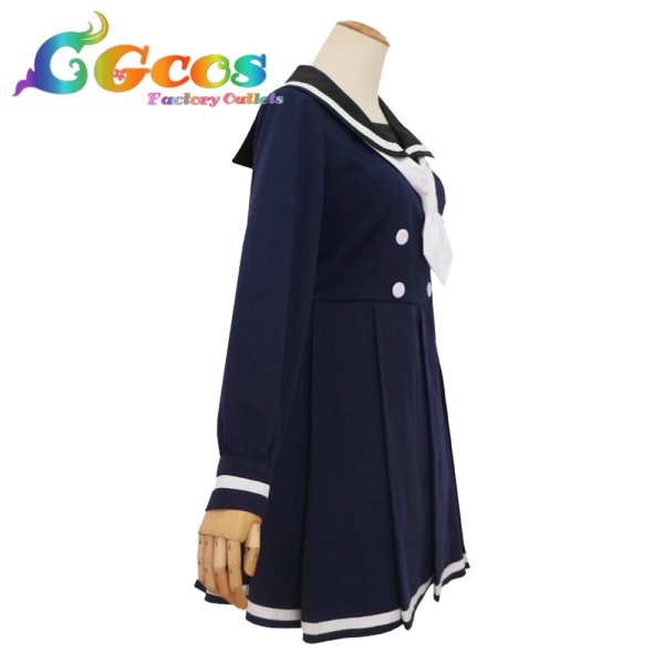 画像2: ゾンビランドサガ 紺野純子 制服 コスプレ衣装 (2)