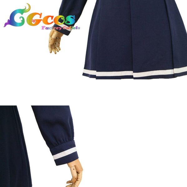 画像4: ゾンビランドサガ 紺野純子 制服 コスプレ衣装 (4)