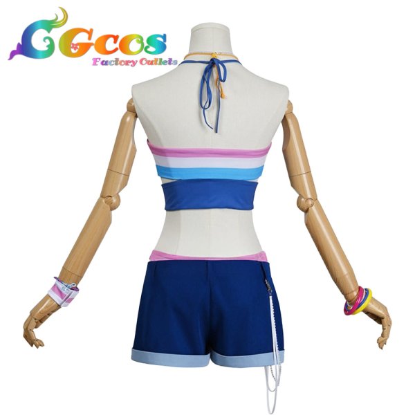 画像4: ラブライブ！スーパースター!!　Liella!　嵐千砂都　サニーオーシャン編　コスプレ衣装 (4)