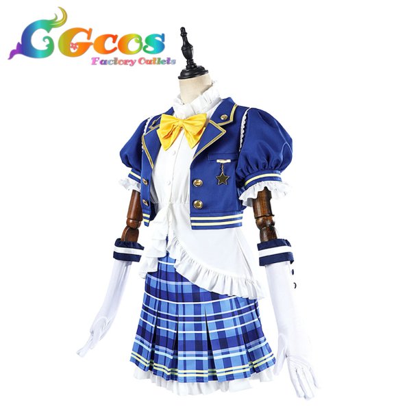 画像2: ラブライブ！サンシャイン!!　初期編　渡辺曜　高海千歌　国木田花丸　黒澤ダイヤ　黒澤ルビィ　津島善子　松浦果南　小原鞠莉　桜内梨子　コスプレ衣装 (2)