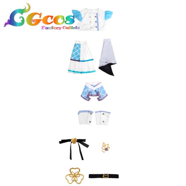 画像10: プロジェクトセカイ カラフルステージ! feat. 初音ミク 花里みのり 桐谷遥 桃井愛莉 Brand New World  コスプレ衣装 (10)