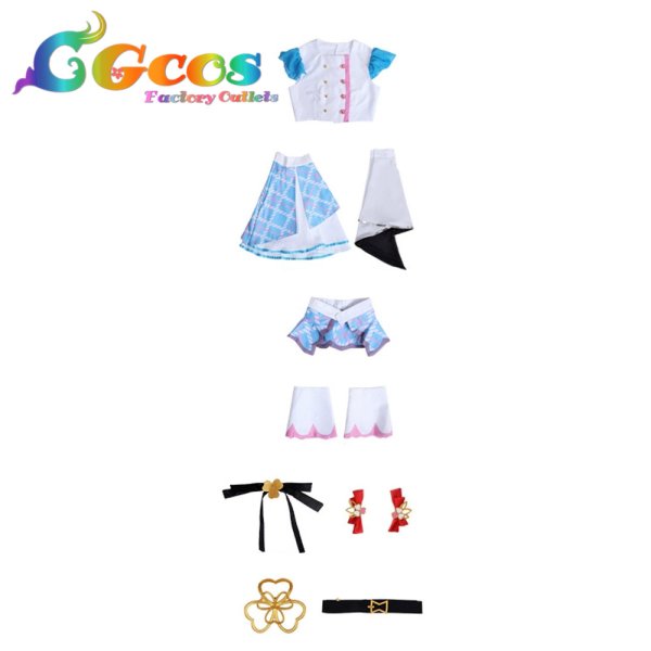 画像8: プロジェクトセカイ カラフルステージ! feat. 初音ミク 花里みのり 桐谷遥 桃井愛莉 Brand New World  コスプレ衣装 (8)