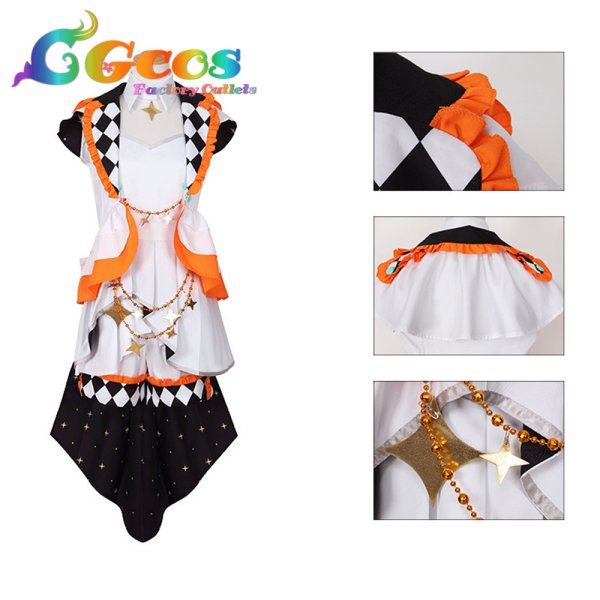 画像3: プロジェクトセカイ カラフルステージ! feat. 初音ミク 鏡音リン キラキラフリル コスプレ衣装 (3)