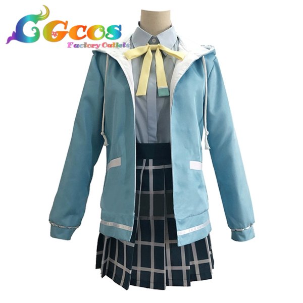 画像2: ラブライブ!虹ヶ咲学園スクールアイドル同好会 天王寺璃奈 制服 コスプレ衣装 (2)