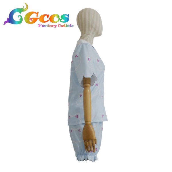 画像2: ブルーアーカイブ 早瀬ユウカ パジャマ コスプレ衣装 (2)