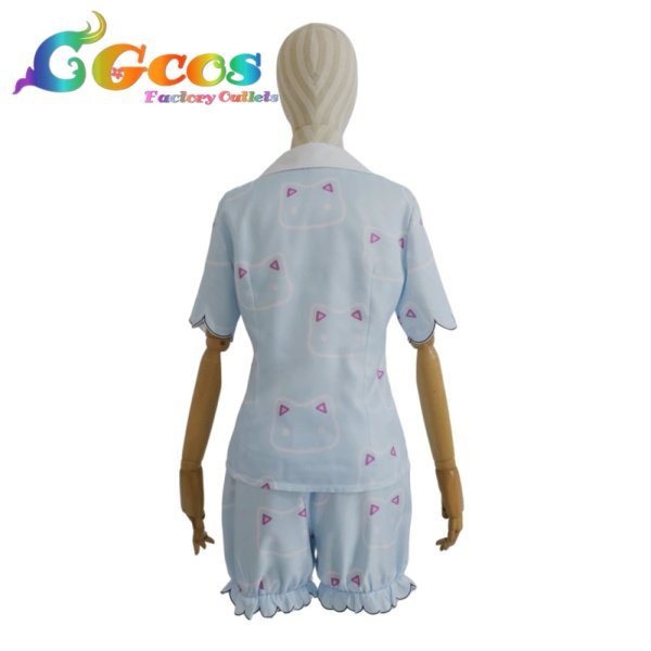 画像3: ブルーアーカイブ 早瀬ユウカ パジャマ コスプレ衣装 (3)