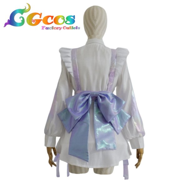 画像3: バーチャルYouTuber VTuber 轟はじめ メイド服 コスプレ衣装 (3)