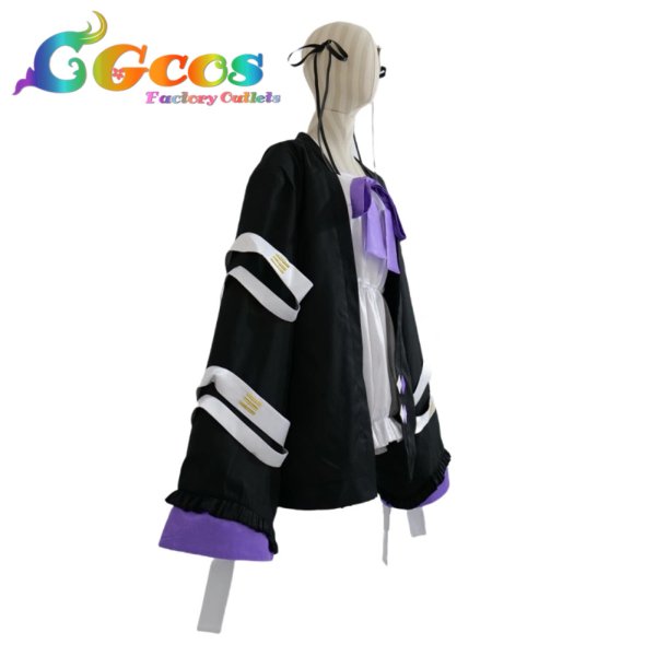 画像2: バーチャルYouTuber VTuber 紫宮るな 初期衣装 コスプレ衣装 (2)