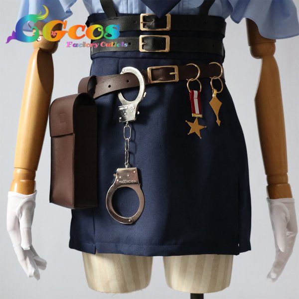 画像9: バーチャルYouTuber VTuber 大空スバル 警察衣装 コスプレ衣装 (9)