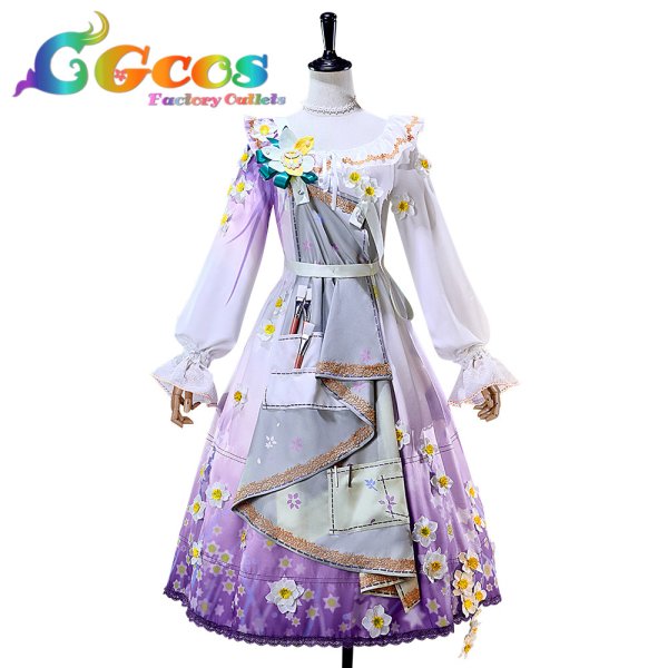 画像2: プロジェクトセカイ カラフルステージ! feat. 初音ミク 東雲絵名 光差すキャンバスガチャ 諦めたくないから コスプレ衣装 (2)