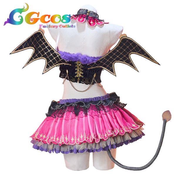 画像3: ラブライブ!サンシャイン!! 津島善子 小悪魔編 堕天使コーディネート コスプレ衣装 (3)