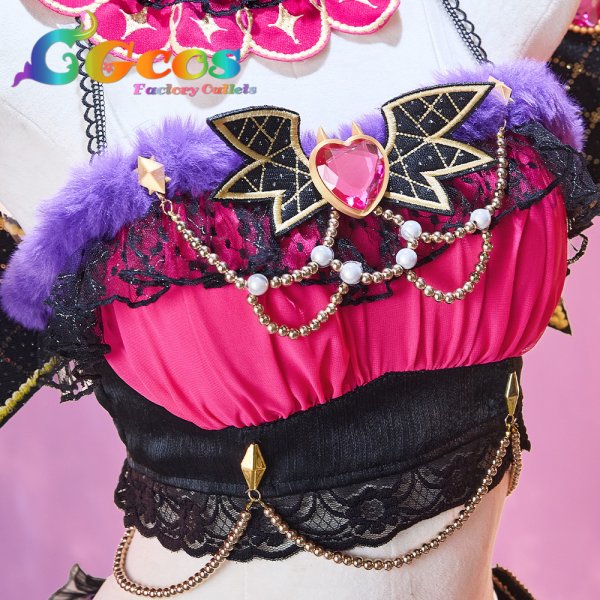 画像9: ラブライブ!サンシャイン!! 津島善子 小悪魔編 堕天使コーディネート コスプレ衣装 (9)